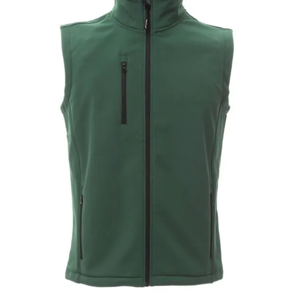 Gilet soft-shell personalizzato Glasgow, colore verde