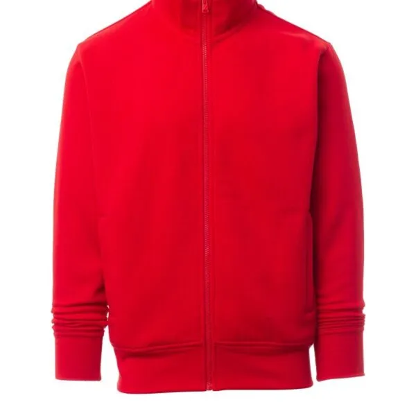 Felpa con zip personalizzata Hoover, colore rosso