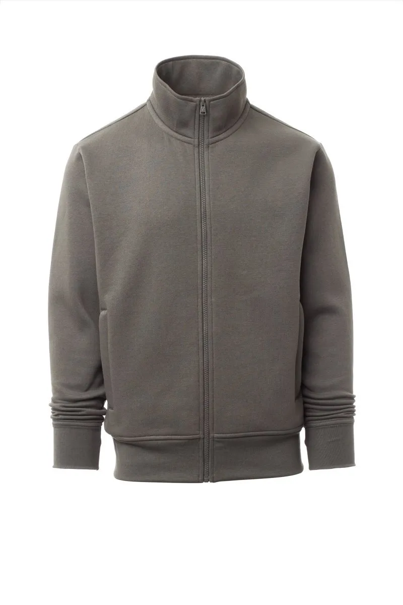 Felpa con zip personalizzata Hoover, colore smoke