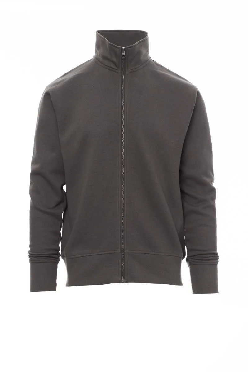 Felpa con zip personalizzata Houston, colore smoke