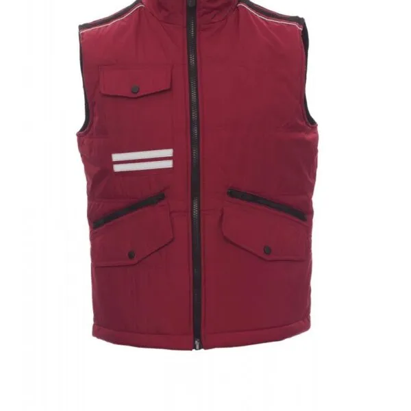Gilet imbottito personalizzato Mig 2.0, colore bordeaux/nero