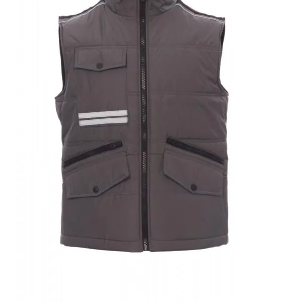 Gilet imbottito personalizzato Mig 2.0, colore smoke/nero