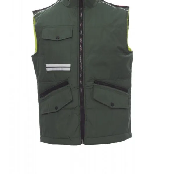 Gilet imbottito personalizzato Mig 2.0, colore verde/verde acido