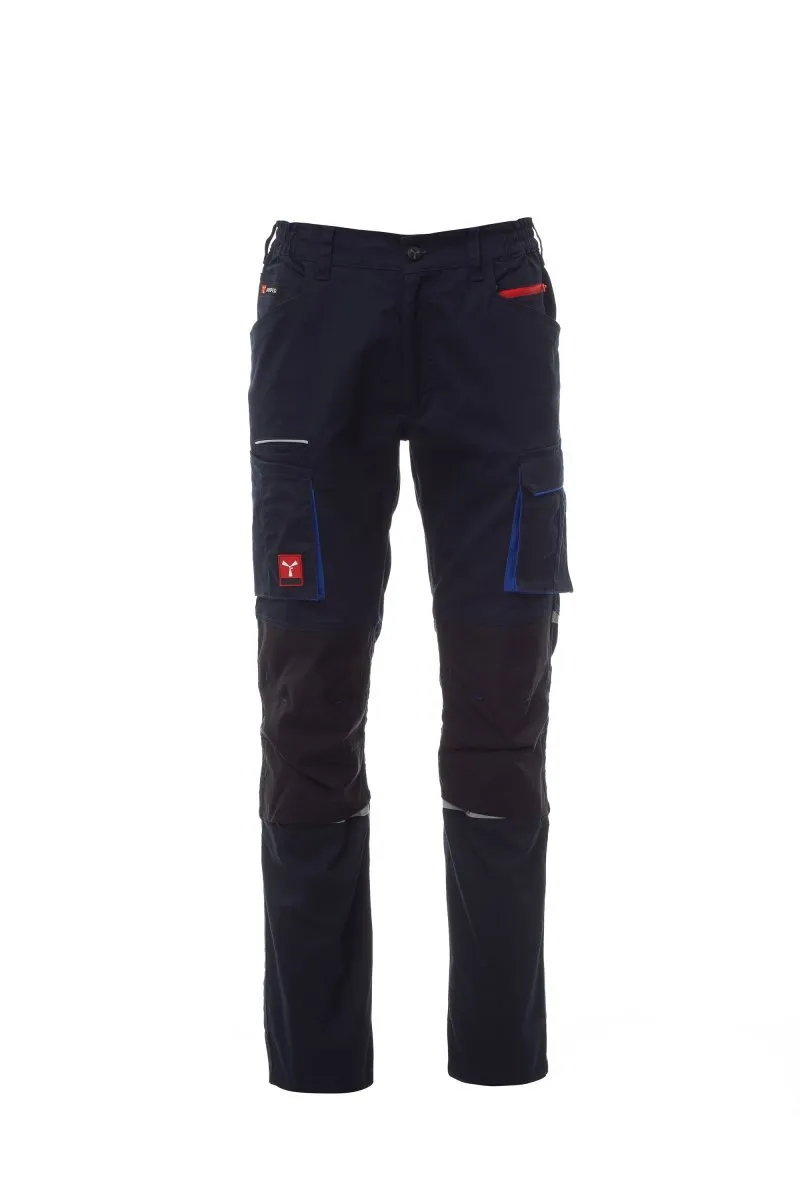 Pantaloni da lavoro elasticizzati Next 400, colore blu navy/nero
