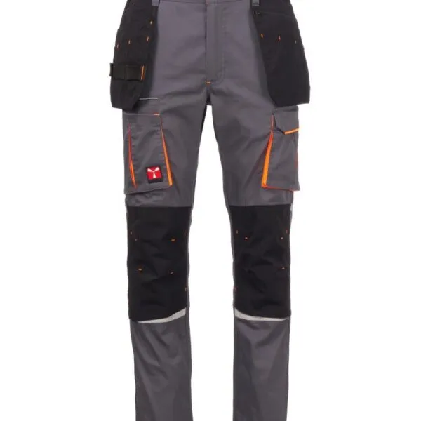 Pantaloni da lavoro con tasche flottanti Next 400 Holster, colore smoke/nero