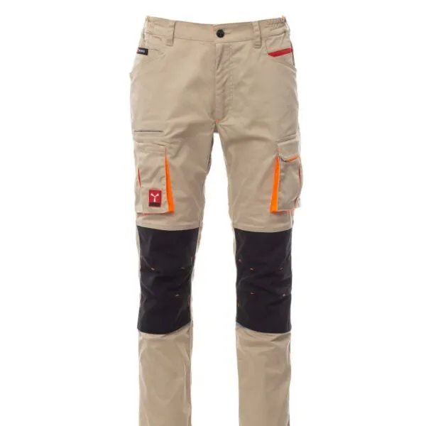 Pantaloni da lavoro elasticizzati Next 400, colore kaki/nero