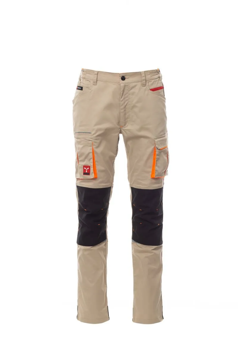 Pantaloni da lavoro elasticizzati Next 400, colore kaki/nero