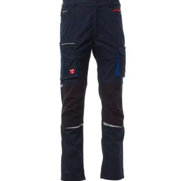 Pantaloni da lavoro estivi elasticizzati Next 400 Summer, colore blu navy/nero