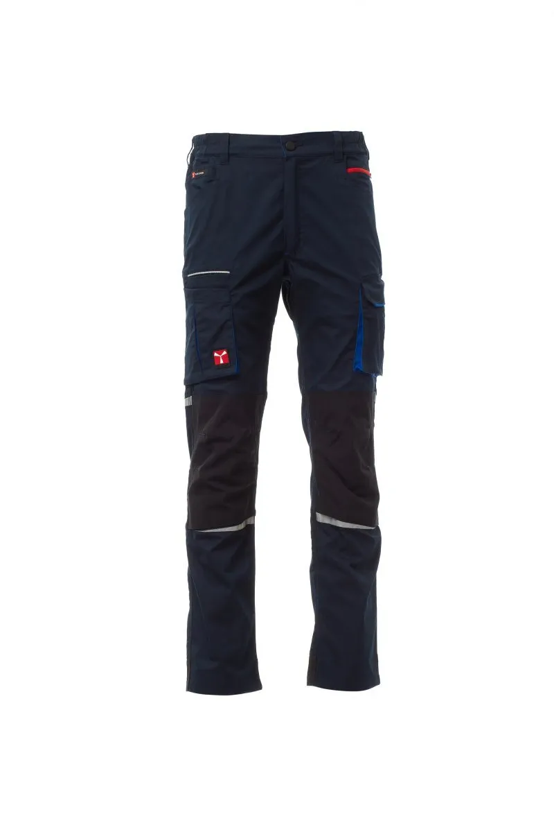 Pantaloni da lavoro estivi elasticizzati Next 400 Summer, colore blu navy/nero