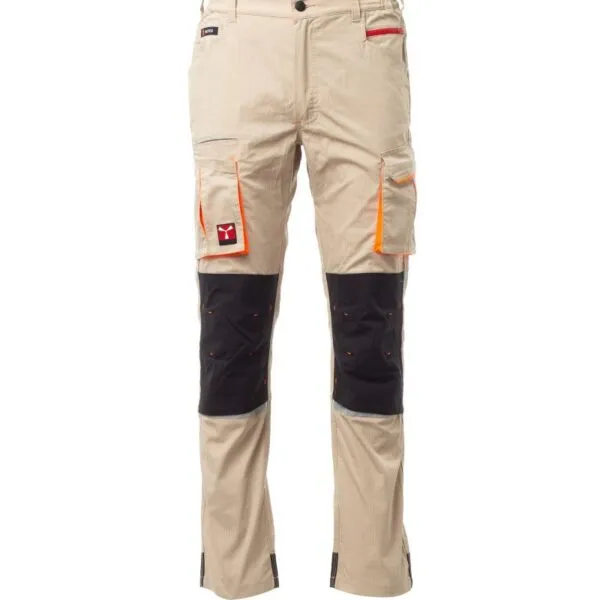 Pantaloni da lavoro estivi elasticizzati Next 400 Summer, colore kaki/nero