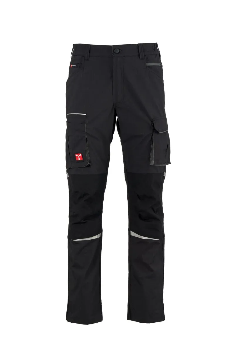 Pantaloni da lavoro estivi elasticizzati Next 400 Summer, colore nero