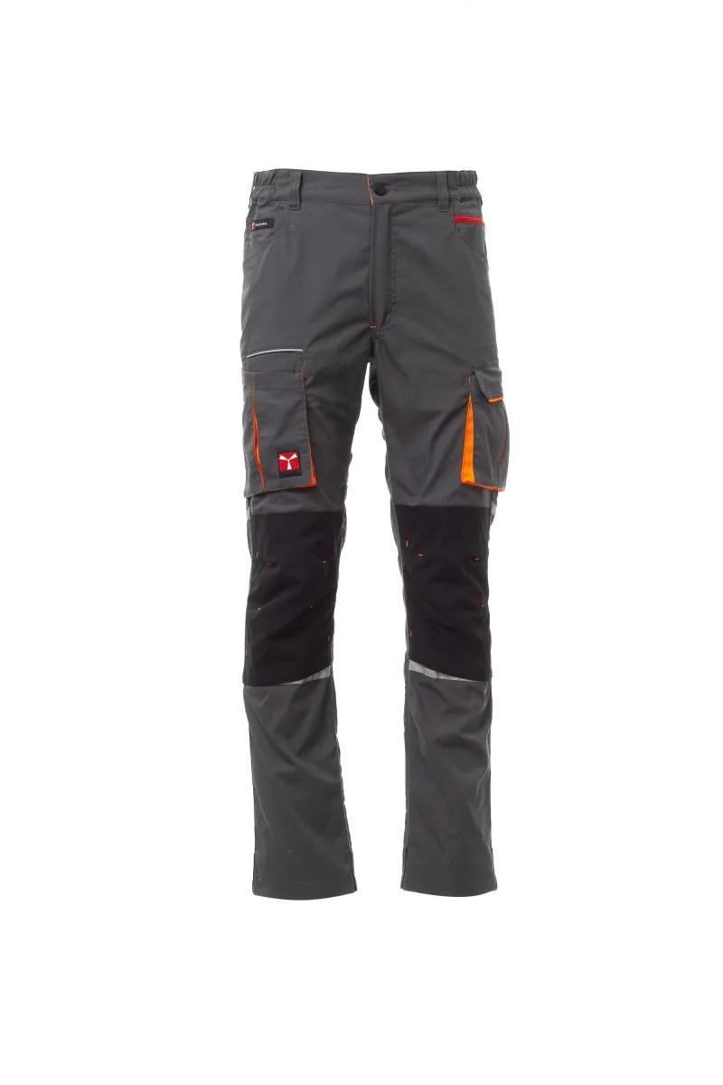 Pantaloni da lavoro estivi elasticizzati Next 400 Summer, colore smoke/nero
