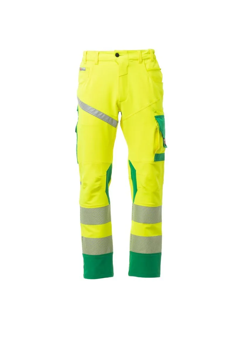 Pantaloni alta visibilità Next 4W Hi-Vi, colore giallo fluo/jelly green