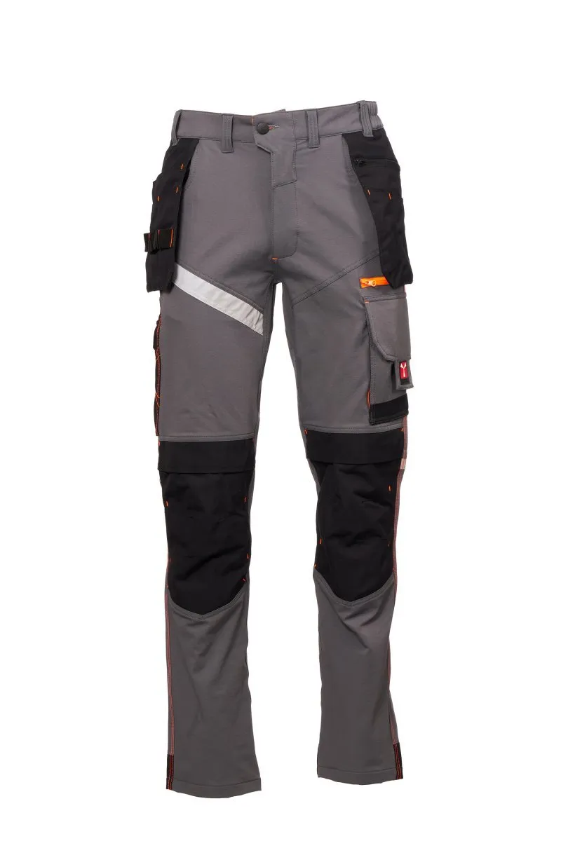 Pantaloni da lavoro estivi Next 4W Holster Summer, colore smoke/nero