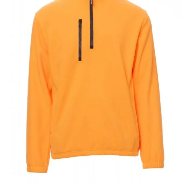 Pile con mezza zip personalizzato Pirenei, colore arancione