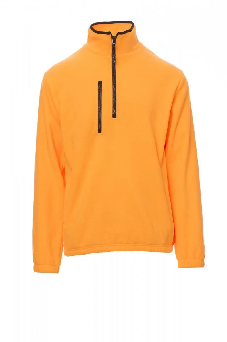 Pile con mezza zip personalizzato Pirenei, colore arancione