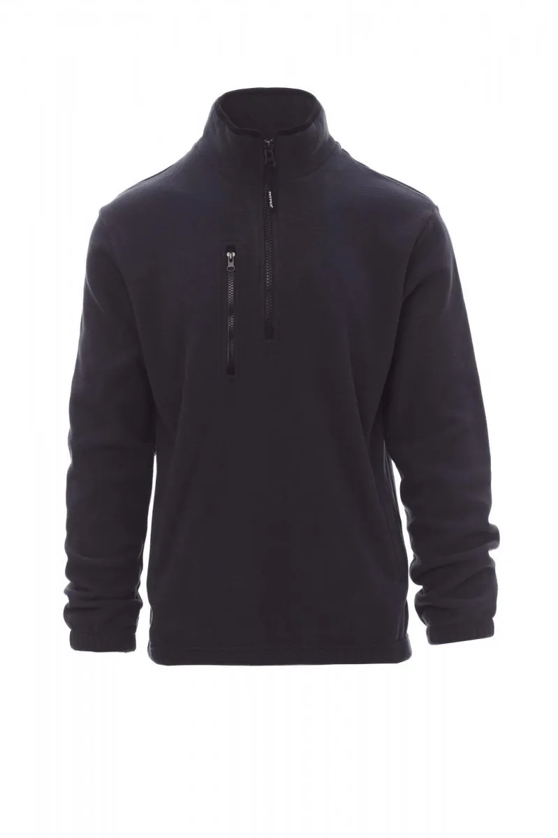 Pile con mezza zip personalizzato Pirenei, colore blu navy