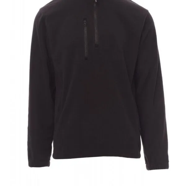 Pile con mezza zip personalizzato Pirenei, colore nero