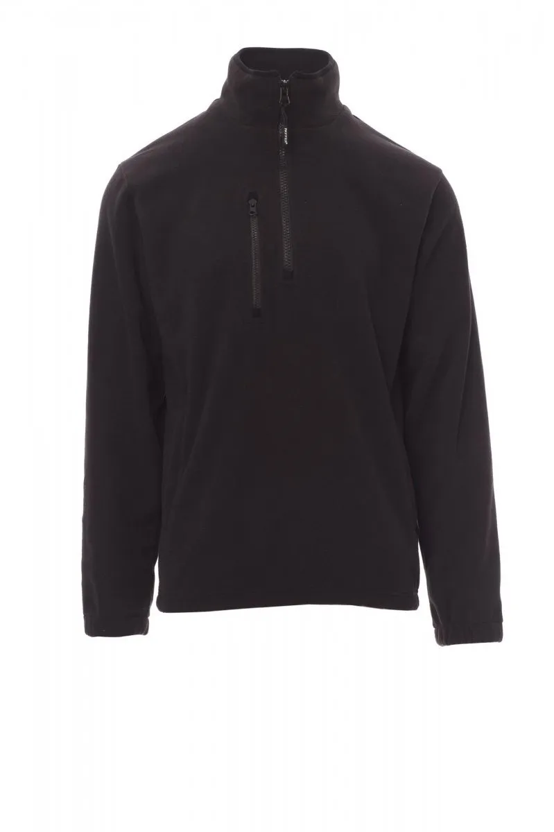 Pile con mezza zip personalizzato Pirenei, colore nero
