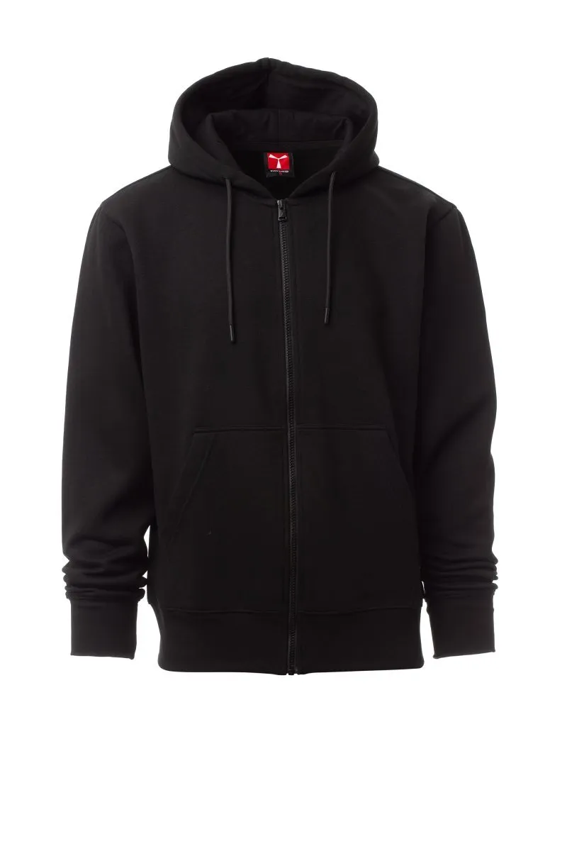 Felpa con zip e cappuccio personalizzata Pontiac, colore nero
