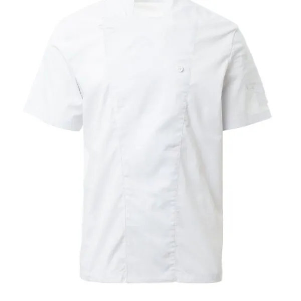 Giacca da cuoco personalizzata Starlight Mesh da uomo, colore bianco