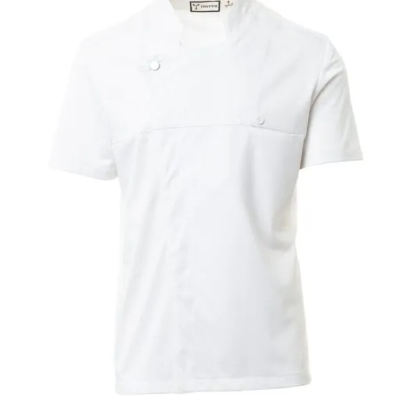 Giacca da cuoco personalizzata Starlight Ultramesh da uomo, colore bianco