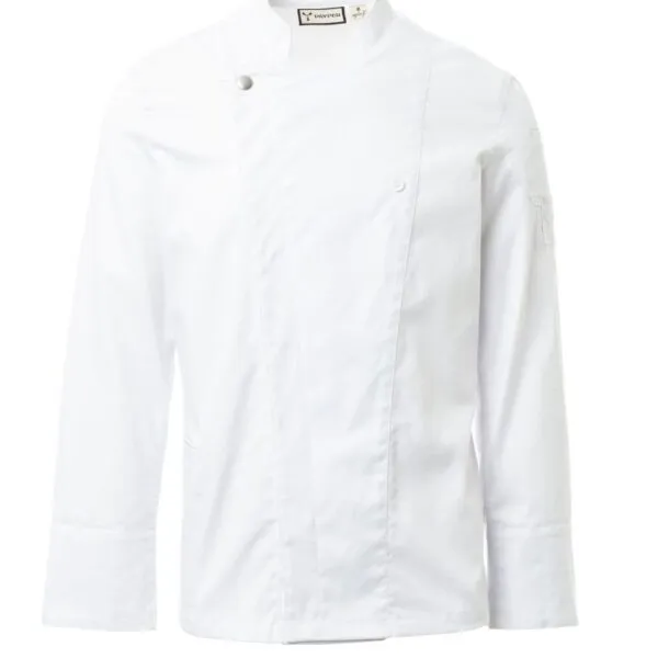 Giacca da cuoco personalizzata Starred da uomo, colore bianco