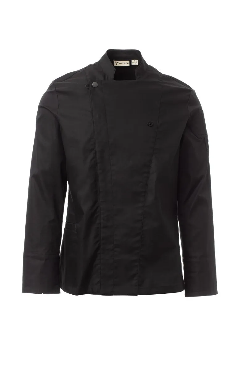 Giacca da cuoco personalizzata Starred Plus, colore nero