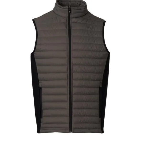 Gilet imbottito personalizzato Subway da uomo, colore smoke/nero