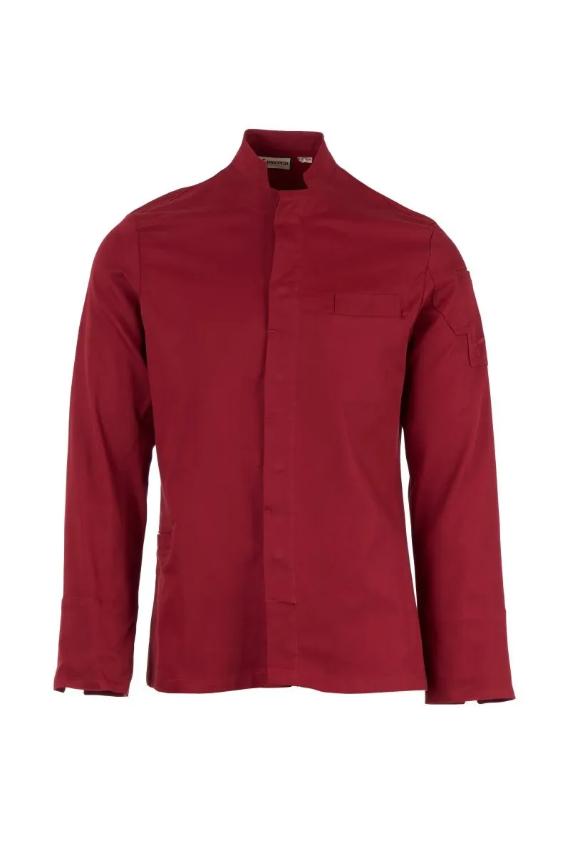 Giacca da cuoco personalizzata Supreme, colore bordeaux