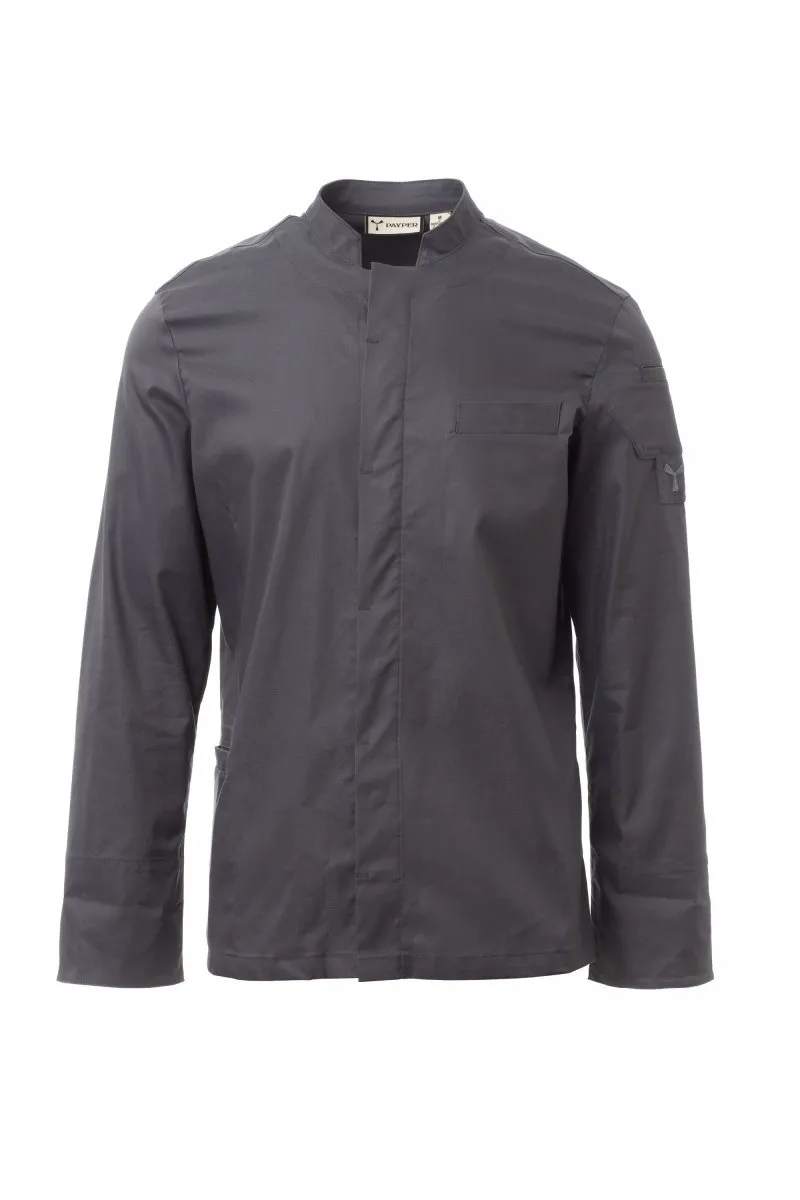 Giacca da cuoco personalizzata Supreme, colore grigio ferro