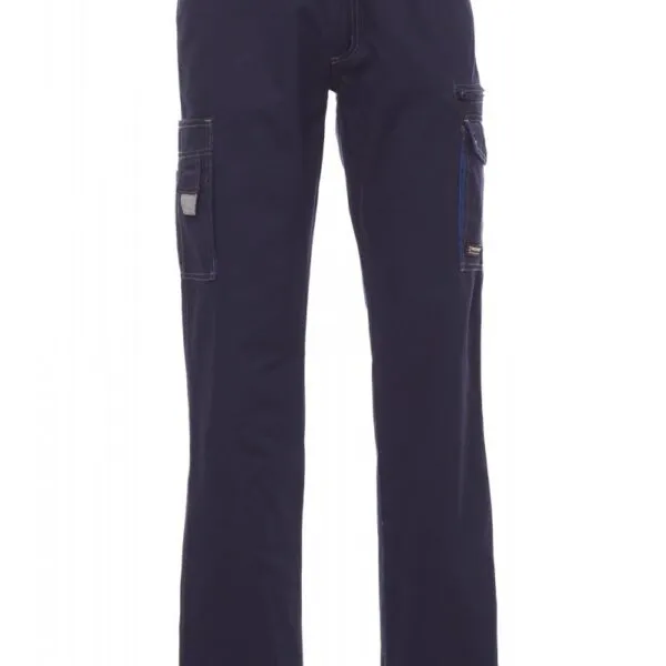 Pantaloni da lavoro bicolori Texas, colore blu navy/blu royal