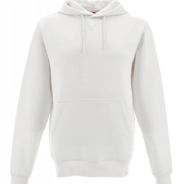 Felpa con cappuccio personalizzata Toledo, colore bianco