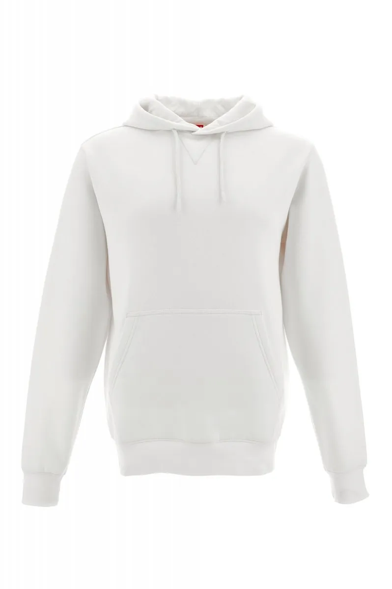 Felpa con cappuccio personalizzata Toledo, colore bianco