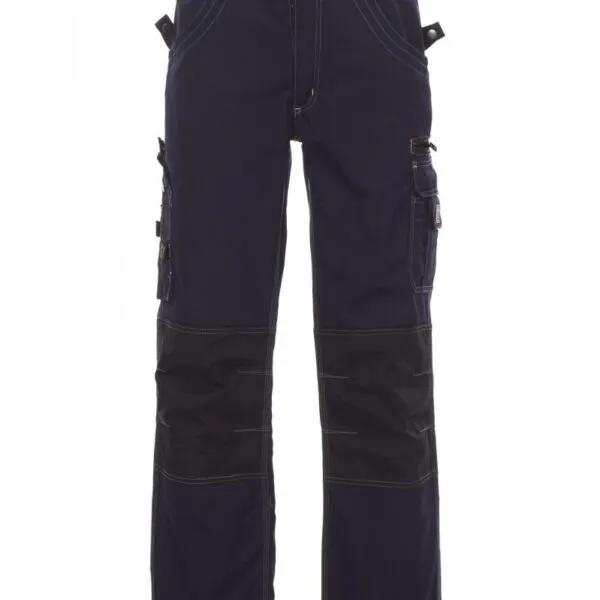 Pantaloni da lavoro in canvas Viking, colore blu navy/nero