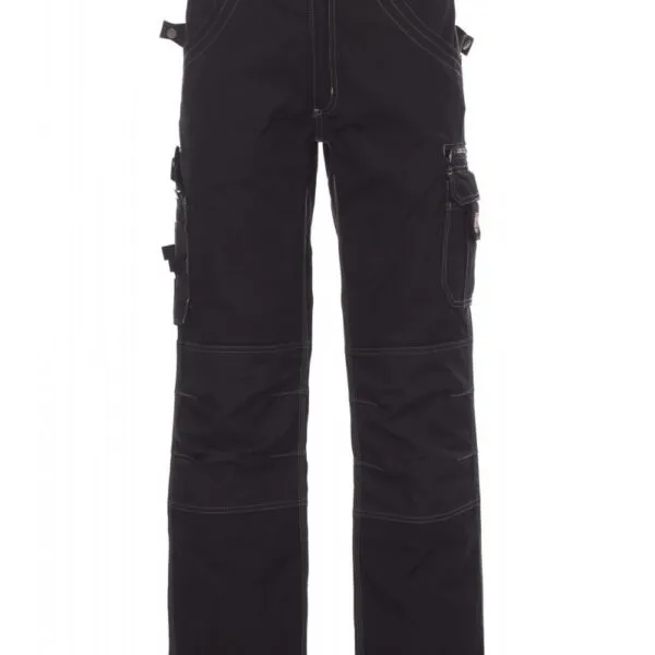 Pantaloni da lavoro in canvas Viking, colore nero