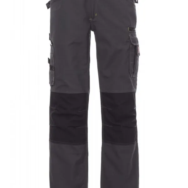 Pantaloni da lavoro in canvas Viking, colore smoke/nero