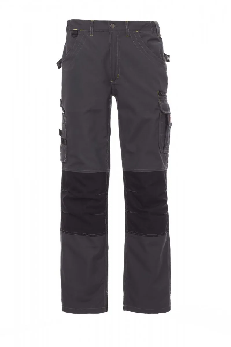 Pantaloni da lavoro in canvas Viking, colore smoke/nero