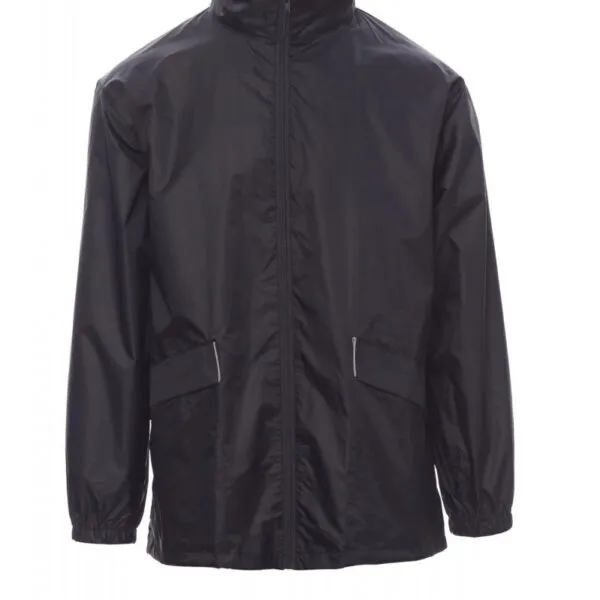 Giacca impermeabile personalizzata Wind, colore blu navy