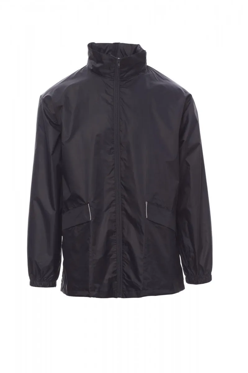 Giacca impermeabile personalizzata Wind, colore blu navy