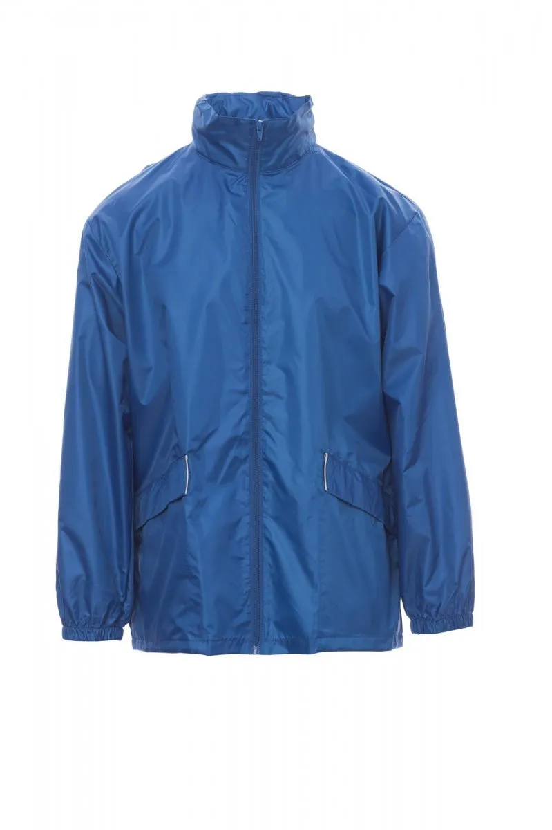Giacca impermeabile personalizzata Wind, colore blu royal