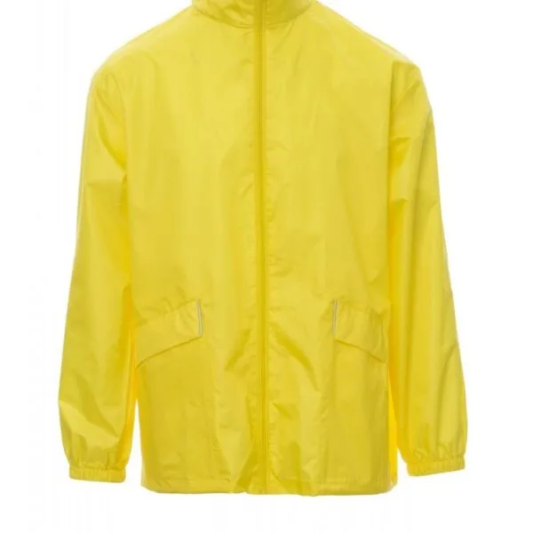 Giacca impermeabile personalizzata Wind, colore giallo