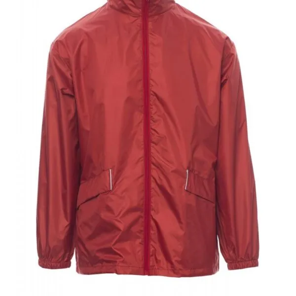 Giacca impermeabile personalizzata Wind, colore rosso