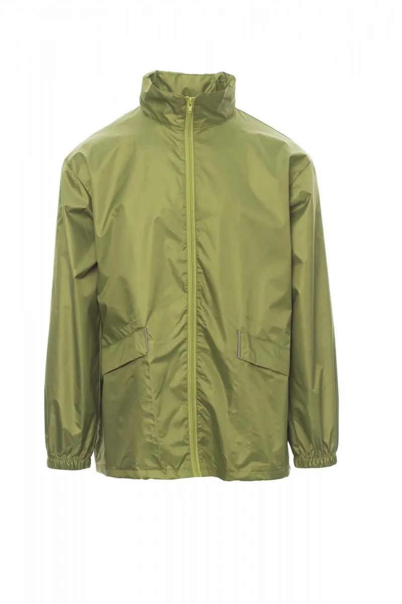 Giacca impermeabile personalizzata Wind, colore verde acido
