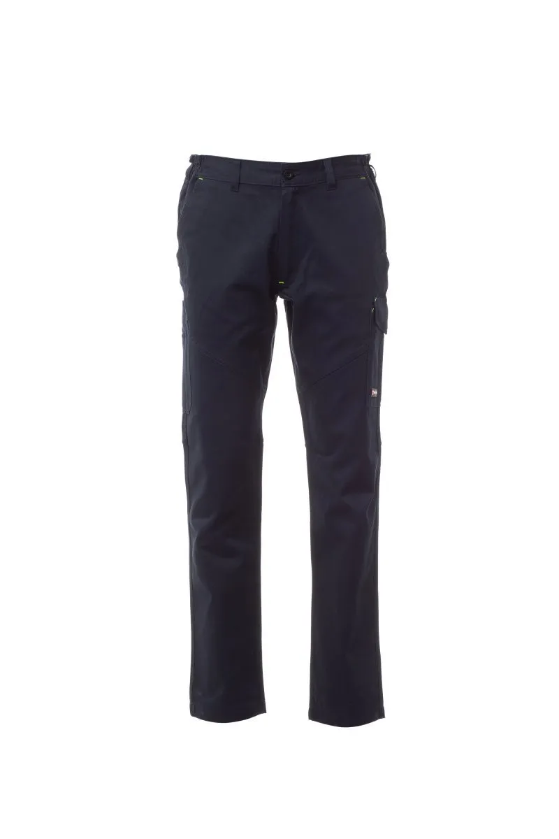 Pantaloni da lavoro Worker, colore blu navy con cuciture in tinta