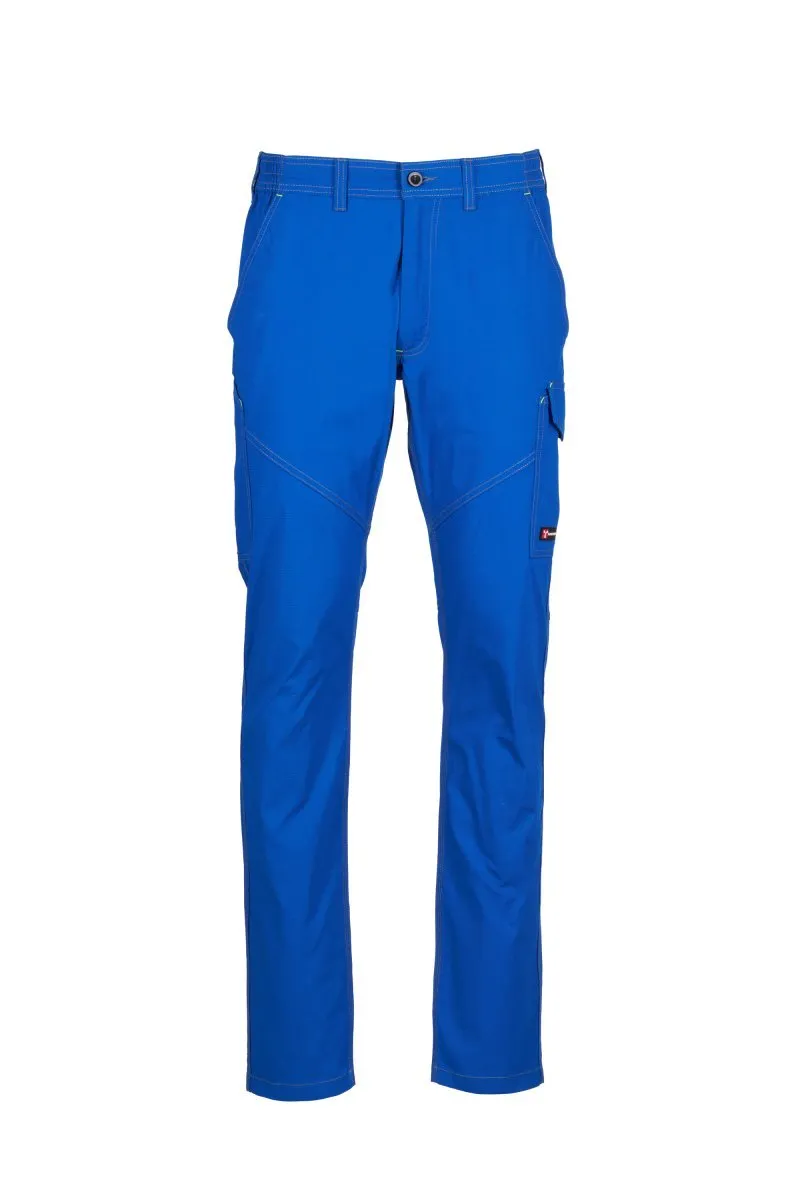 Pantaloni da lavoro estivi elasticizzati Worker Stretch Summer, colore blu royal