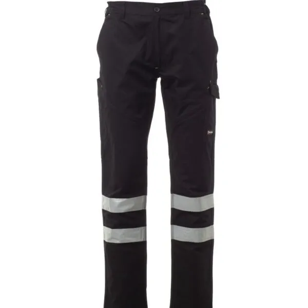 Pantaloni da lavoro estivi riflettenti Worker Summer Reflex, colore total black