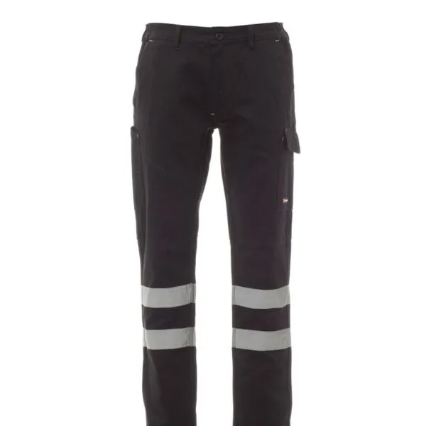Pantaloni da lavoro invernali riflettenti Worker Winter Reflex, colore total black