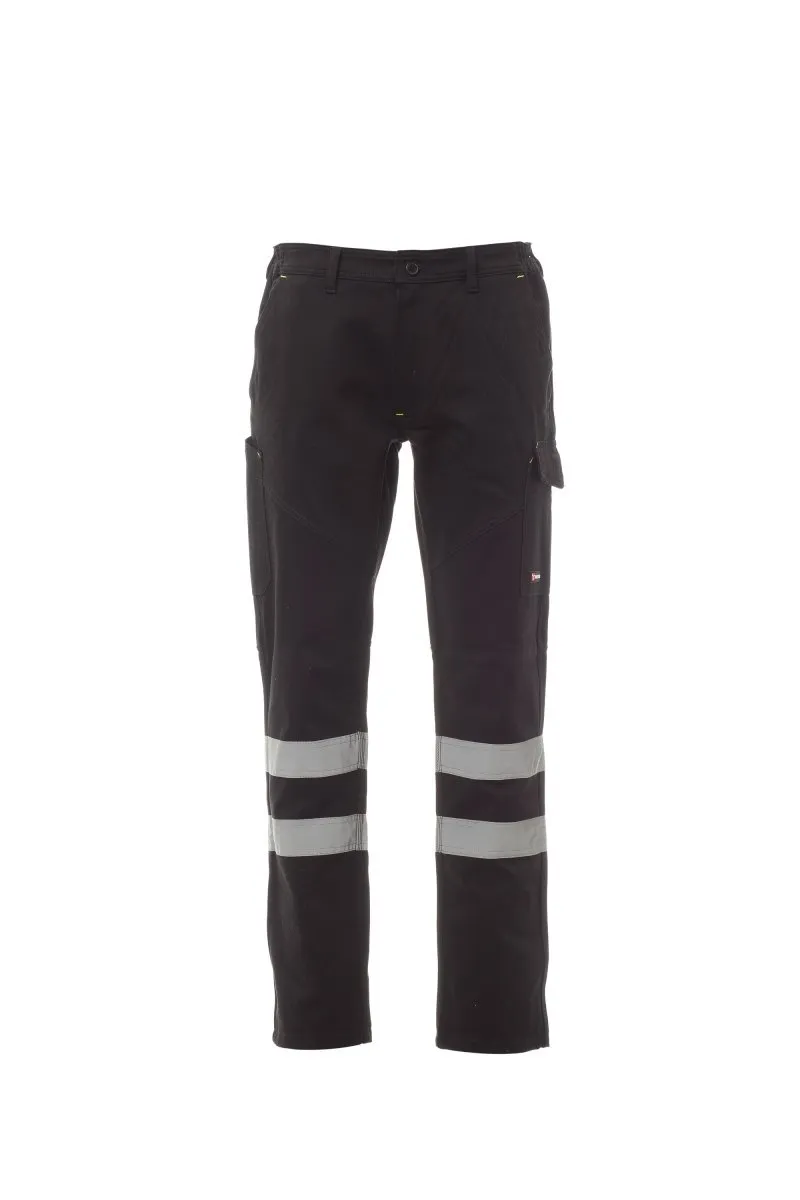 Pantaloni da lavoro invernali riflettenti Worker Winter Reflex, colore total black