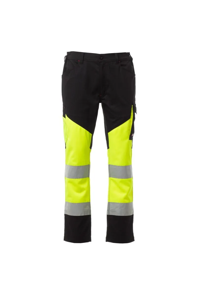 Pantaloni alta visibilità Working Summer, colore giallo fluo/nero